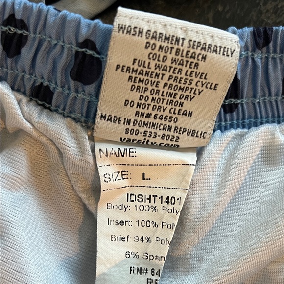 Varsity Women's Navy and Light Blue Athletic Shorts Set - Picture 2 of 8